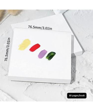 Ssguopte Nail Color Paper Palettes Waterproof Disposable Glue Paper Manicure Polish Mixing Tray - Buy Online on GoSupps.com