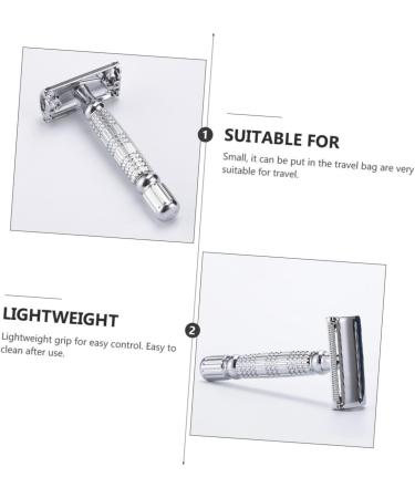 Beavorty 3-St Manual Razor Body Shaver | Double-Edged Chrome-Plated Hair Cutter for Precision Grooming | All-in-One Alloy Design - Buy Online on GoSupps.com