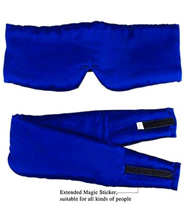 Sapphire Blue Mulberry Silk Sleep Mask for Women - Ultimate Sleeping Aid for a Full Night's Rest - Buy Online on GoSupps.com