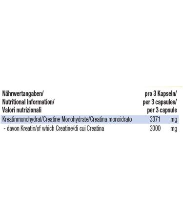 WEIDER Creatine Capsules - Premium Creapure Creatine Monohydrate for Strength Training | 100 Capsules (1 Pack) - Buy Online on GoSupps.com