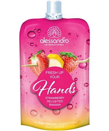 Alessandro Hand Care Fresh Up Your Hands Hand Gel Strawberry Delighted Banana 50 ml