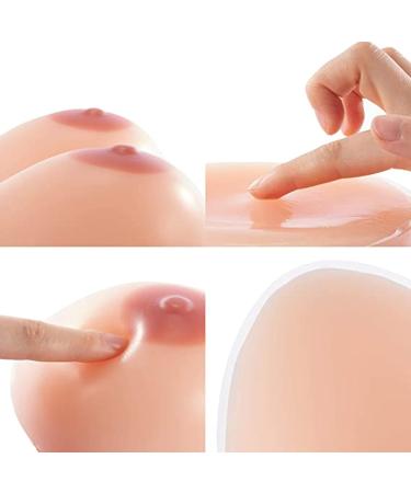 Self-Adhesive Silicone Breast Shapes - Lifelike Mastectomy Prosthesis for Transgender & Cosplay | D Cup (1000g/Pair) - International Shipping Available - Buy Online on GoSupps.com