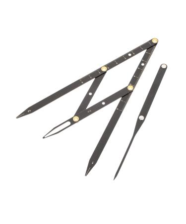 LALAFINA Brow Pencil Eyebrow Shaping Kit 1pc Reusable Practical Three Point for Co-worker Family Friends Brow Stencils Eyebrow Pencil 1 count (Pack of 1) Black