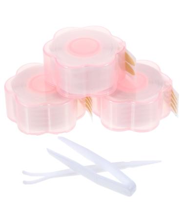 Housoutil 3 rolls Eyelid Sticker Lift Eye Tapes Invisible Eyelash Self-adhesive Forks Lifter Lace Stickers