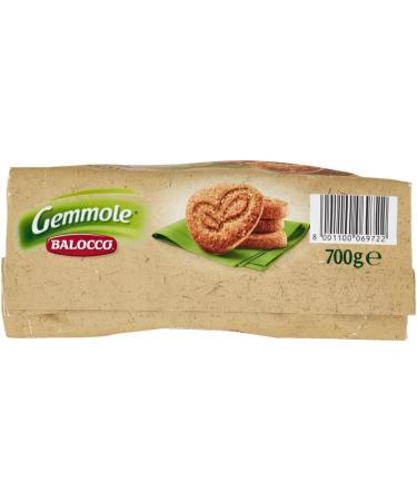 Balocco Gemmole Biscotti Integrali Pack of 6 whole grain biscuits with a mix of sprouted fine cereals and brown sugar grains 700 g - Buy Online on GoSupps.com