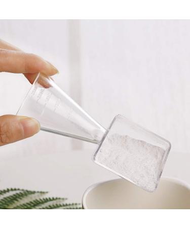 Buy 2 in 1 Clear Plastic Measuring Cup Spoon for Liquid & Powder - DIY Facemask Tool Set (2 Pieces) - International Shipping Available - Buy Online on GoSupps.com