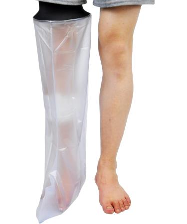 Sgnsvj Waterproof Cast Shower Cover Leg for Adults Foot and Lower Leg Cast Wounds Protector Showering Bath Accessories - Buy Online on GoSupps.com
