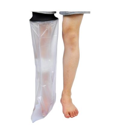 wemee Waterproof Cast Shower Cover Leg for Adults Foot and Lower Leg Cast Wounds Protector Showering Bath Accessories - Buy Online on GoSupps.com