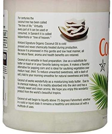 Kirkland Signature Organic Virgin Coconut Oil 2.28Kg - Pack of 1 | COST1033070 - Buy Online on GoSupps.com