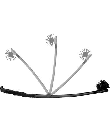 Bearback Back Scratcher - Premium Extendable Folding Exfoliating Brush for Adults - Long Handle for Back & Body - Dry/Bath/Shower - Black - Buy Online on GoSupps.com