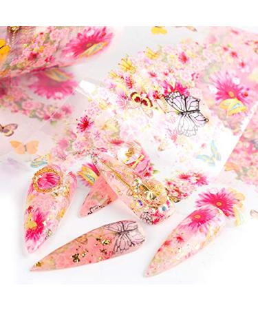 CHANGAR Sunflower & Floral Nail Art Foil Stickers - Spring DIY Designs for Women & Girls - Buy Online on GoSupps.com