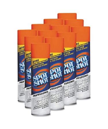 Spot Shot Professional Instant Carpet Stain Remover, 18oz Spray Can, 12/Carton