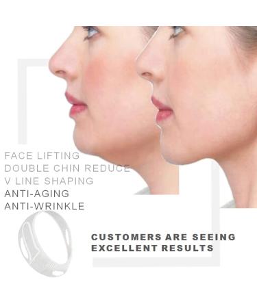 Breathable Chin Up Facial Mask for Face Lift and Anti-Aging - Reusable Double Chin Reducer in White for Men and Women - Buy Online on GoSupps.com