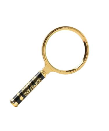 Hd Magnifier 10 Times Handheld Magnifier Dragon Pattern Metal Handle Old Reading Mirror 20 Optical Magnifier 3 Time 16.5X8X16Cm Microscope Optical Lenses Protect Vision Without Hurting Eyes Lofty