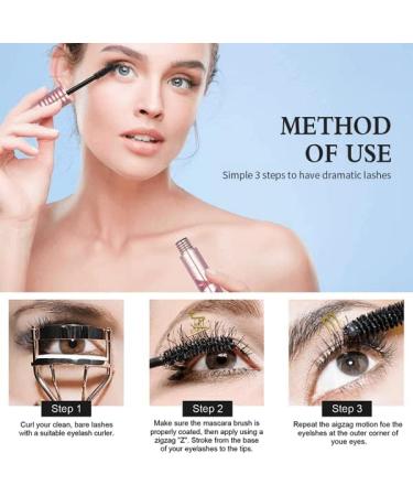 4d Lengthening Curling Mascara 5d Waterproof Lengthening Curling Mascara Black Waterproof Smudge Proof Long Lasting Thicking Curling Mascara (2pcs) - Buy Online on GoSupps.com