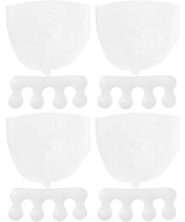 Natudeco 2 Set Toe Separator Corrector Straightener Silicone Toe Thumb Valgus Orthosis for Overlapping Toes and Restore Toes - Buy Online on GoSupps.com