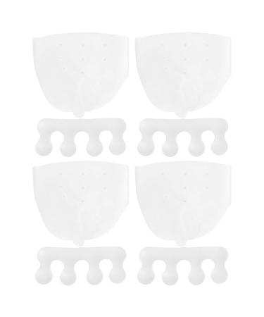 Naroote Toe Separators - Transparent Silicone Spacers for Overlapping Toes | 2 Sets Hollow Design Valgus Orthosis - Buy Online on GoSupps.com