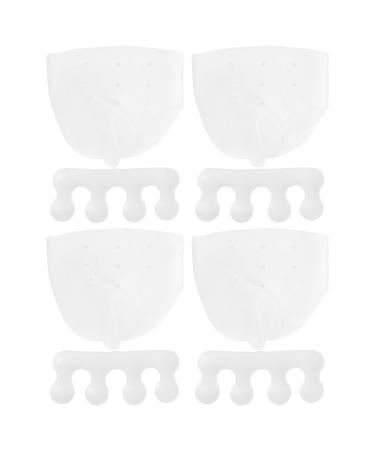 Toe Separator Corrector 2 Set Compact and Lightweight Toe Separator Transparent Orthosis 116G/4.1Oz Silicone Orthosis Set Orthotic Toe Suit for Overlapping Toes and Restore Toes