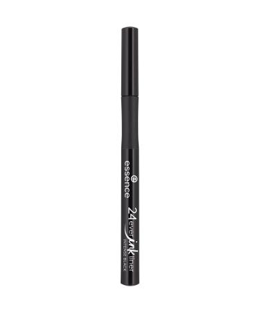 Essence Cosmetics 24Ever Ink Liner Eyeliner Eye Liner Intensive Black No. 01 Intense Black Black Immediate result long -lasting matt waterproof vegan without perfume (1.2ml)