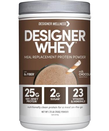 Designer Wellness Designer Whey Meal Replacement Protein Powder 1.72lb Vanilla & 1.72lb Chocolate Bundle - Buy Online on GoSupps.com