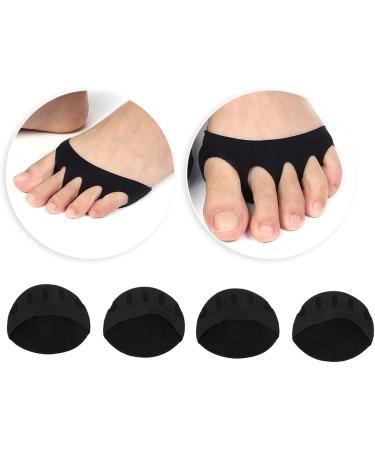 Foot Cushion & Pointe Shoe Toe Pads - 2 Pairs Breathable High Heeled Shoe Forefoot Pads for Pain Relief (Black - Buy Online on GoSupps.com