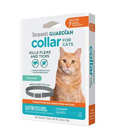 Sergeant's Guardian Flea & Tick Cat Collar, 1 Count - Buy Online on GoSupps.com