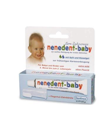 nenedent educational baby toothpaste with finger brush