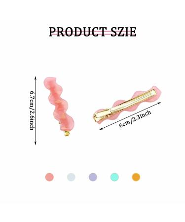 10 PCS Alligator Hair Barettes for Women - Acrylic Resin Decorative Hair Clips - Buy Online on GoSupps.com