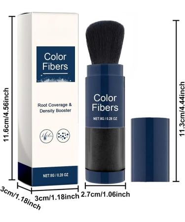 Thick Hair Fiber Powder Colored Hair Thickener Hair Fiber Powder Hair Fibers Refill Enhanced Hair Root Color Powder Hair Fiber Powder for Women & Men (Dark Brown) - Buy Online on GoSupps.com