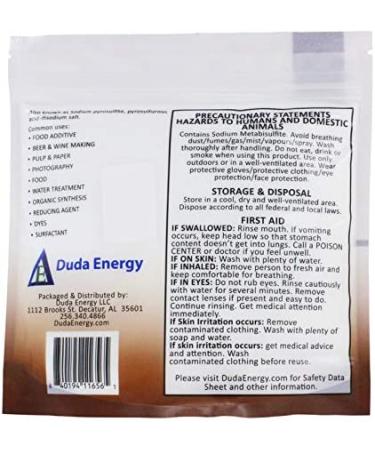 Sodium Metabisulfite Food/Photo Grade 98.6% Purity - 1 lb Bag - Buy Online on GoSupps.com