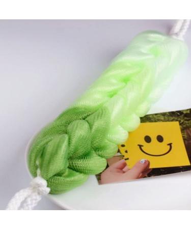 Green Shower Puff Mesh Pouf Bath Sponge Pack of 3 for Back, Lower Legs - Bath Loofah Puffs - Buy Online on GoSupps.com