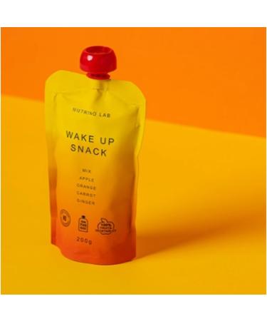 Pack of 2 |Nutrino Lab Puree Mix 200g (Wake Up Snack Functional Mix - Apple Orange Carrot Ginger) - Buy Online on GoSupps.com