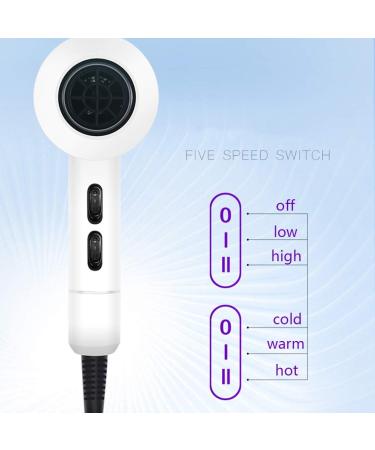 3200W Pro Hair Dryer with Nozzle Ionic Powerful Salon Blow Dryer Powerful AC Motor Fast Hairdryer with 2 Speed and 3 Heat Settings Fast Drying for Hairstylist Dresser Home Men Women Home Salon small - Buy Online on GoSupps.com