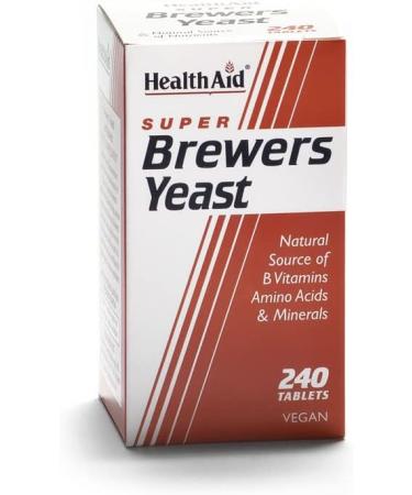 HealthAid Brewers Yeast 240 Tablets - Natural 240 Count (Pack of 1) - Buy Online on GoSupps.com