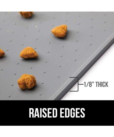 Moacc Slipproof & Waterproof Feed Mats for Dogs & Cats - 47x30cm Gray Point Pattern - Ideal Food Base Underlay - Buy Online on GoSupps.com