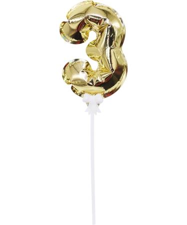 Personalised Cake Toppers Cake Decorations 1pc 6inch Foil Number Balloon Cake Topper Automatic Inflatable Balloon Happy Birthday Cake Decoration for Kids (Color : Gold 7) (Color : Silver 4) (Color : Gold 9 - Buy Online on GoSupps.com