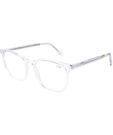 DOOViC Blue Light Filter Glasses for Women - Modern Round Reading Glasses XAP002 C4 | Transparent 1.0x Lenses | International Shipping - Buy Online on GoSupps.com