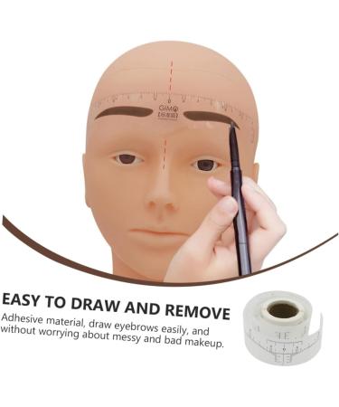 NOLITOY 1 Roll Disposable Ruler Stickers Paper Eyebrow Measure Tool Disposable Eyebrow Measurer Scale - Buy Online on GoSupps.com
