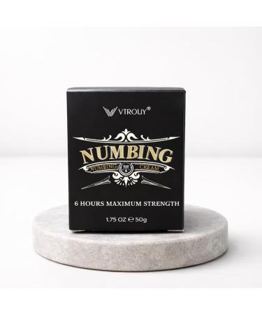 VTROUY Numbing Cream for skin: Long Lasting with Arnica and Emu Oil 1.57 fl.oz