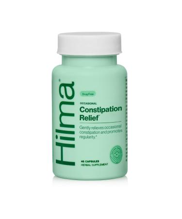 Hilma Gentle Bowel Occasional Constipation Relief with Magnesium Citrate Natural and Gentle Laxatives for Constipation w/Magnesium Citrate Ginger Anise and Bitter Orange 46 Vegan Capsules Gentle Laxative Capsules - 46