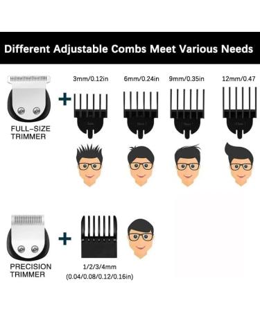 6 IN 1 Multi Grooming Kit For Men Rechargeable Beard Shaver Cordless Trimmer Hairs Cutting Clippers Body Ear Nose Hair Groomer - Buy Online on GoSupps.com