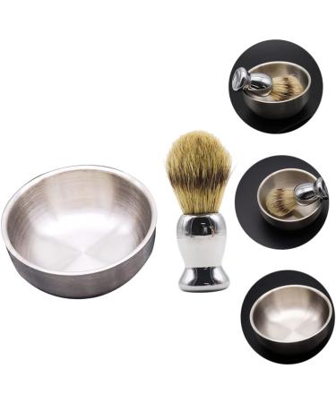 Mikinona Men's Wet Shaving Brush Set - 2-Piece Impact Bowl & Razor Brush for Easy Grooming | International Shipping Available - Buy Online on GoSupps.com