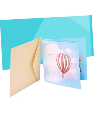 Toyvian 4 Pcs Hot Air Balloon Card Valentines Day Card Celebration Card Fathers Day Card Party Card Birthday Card Christmas Card Wedding Cards Anniversary Card 3d Halloween South Korea - Buy Online on GoSupps.com