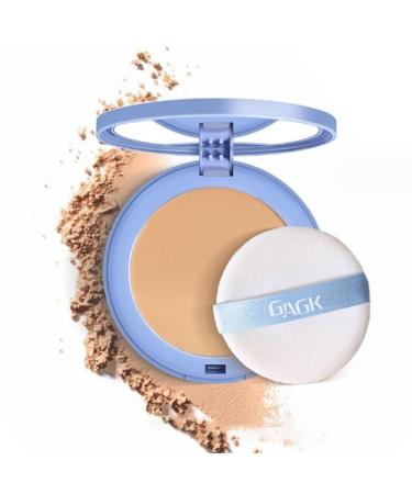 Gagk Matte Perfection Pressed Powder Polvo Compacto Perfecci n Mate Gagk Waterproof Long Lasting Finishing Face Powder Matte Smooth Setting Powder Makeup Oil Control Pressed Powder(PURE BEIGE)