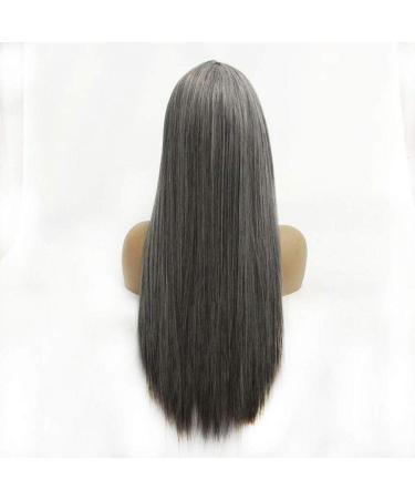 Silky Long Straight Hair Lace Front Wig - Heat Resistant Synthetic Hair for Ladies | 14in & 20in | Perfect for Daily Use & Halloween Parties - Buy Online on GoSupps.com