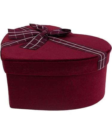 Luxury Heart Velvet Giftbox Hamper with Scarf CoffeeChocolate for Her Woman Birthdays Mothers Day - Scarf Coffee & Chocolate Red - Buy Online on GoSupps.com