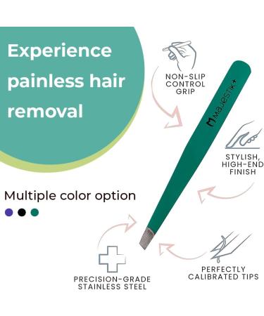 Majestics Weird Tweezers - Professional Stainless Steel Precision Eyebrow Tweezers with Beveled Tips | Best for Your Daily Beauty Routine - Buy Online on GoSupps.com