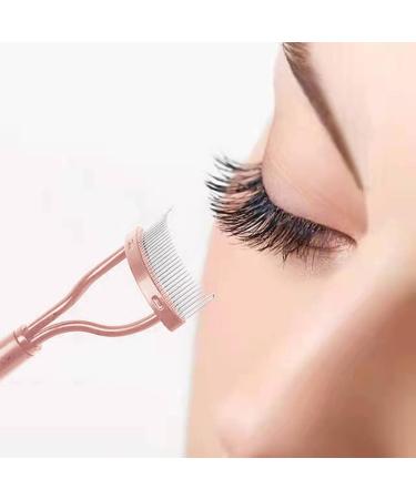 Buy Portable Eyelash Curler Set with Comb - Pink Mini Eyelash Curlers & Separator for Women | Perfect Makeup Tool for Stunning Eyes - Buy Online on GoSupps.com