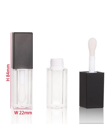 24pcs 5ml Empty Square Black Lip Gloss Tubes - Wholesale Bulk Lip Gloss Containers for DIY Cosmetics - Buy Online on GoSupps.com