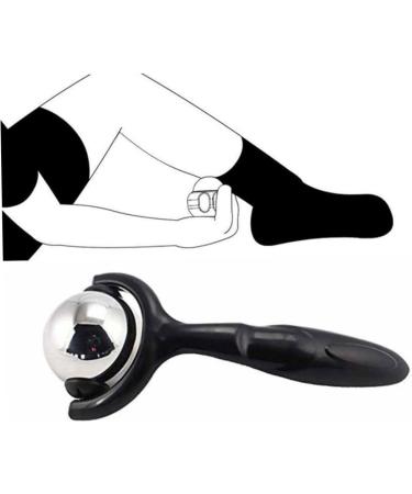 Premium Roller Massage Ball for Body Neck Shoulder & Thighs - Stainless Steel Physiotherapy Muscle Relief - Buy Online on GoSupps.com